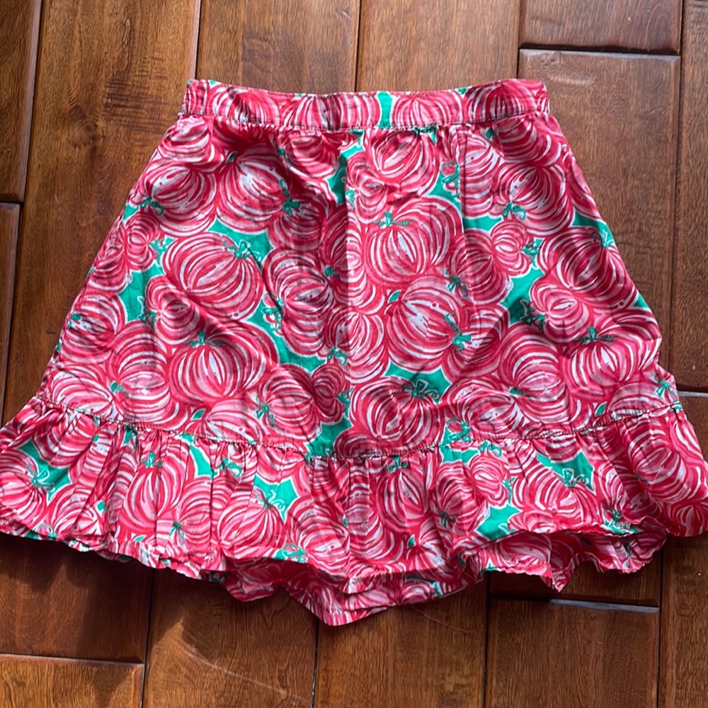 Lilly Pulitzer Pumpkin Chumpkin girls skirt 8/10